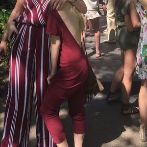 Free people low back harem jumpsuit